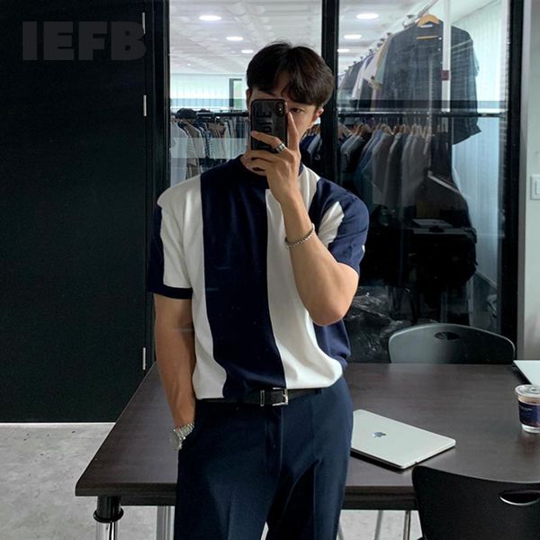 men's t-shirts iefb ice silk short sleeve t-shirt korean fashion 2021 summer slim striped knitted round neck tee 9y7662, White;black
men's t-shirts iefb ice silk short sleeve t-shirt korean fashion 2021 summer slim striped knitted round neck tee 9y7662, White;black