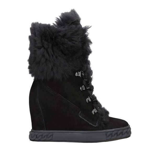 boots design brand winter wool inner 8cm wedge lace up woman ankle boot black suede fur
boots design brand winter wool inner 8cm wedge lace up woman ankle boot black suede fur
