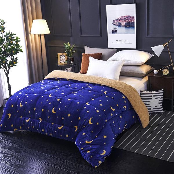 bedding sets single/double patchwork thick warm quilt luxury star geometric printed winter lamb cashmere blanket quilted comforter
bedding sets single/double patchwork thick warm quilt luxury star geometric printed winter lamb cashmere blanket quilted comforter