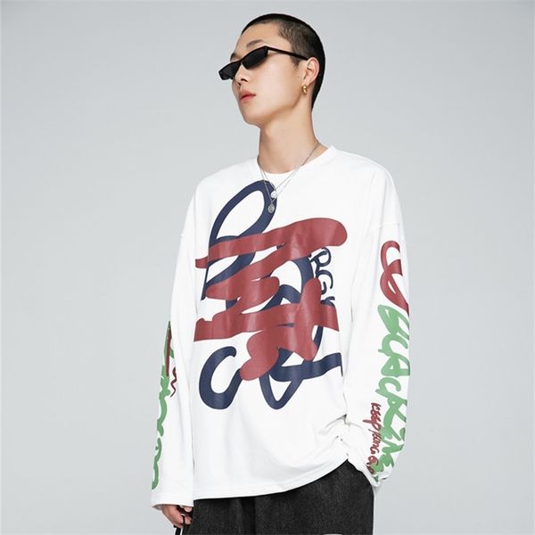 chaowai 2021 spring hip hop letter graffiti sweater high street style loose casual pullover men's fashion top, Black
chaowai 2021 spring hip hop letter graffiti sweater high street style loose casual pullover men's fashion top, Black