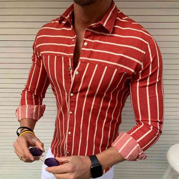 men's casual shirts contrast vertical striped dress high-quality button-down shirt comfortable cotton long sleeve slim-fit smart casual, White;black
men's casual shirts contrast vertical striped dress high-quality button-down shirt comfortable cotton long sleeve slim-fit smart casual, White;black