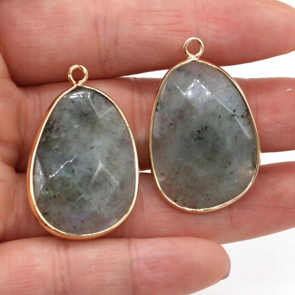 charms 2pcs natural flash stone faceted drop shape pendant for jewelry making diy necklace earrings accessories women men gift 23x34mm, Bronze;silver
charms 2pcs natural flash stone faceted drop shape pendant for jewelry making diy necklace earrings accessories women men gift 23x34mm, Bronze;silver