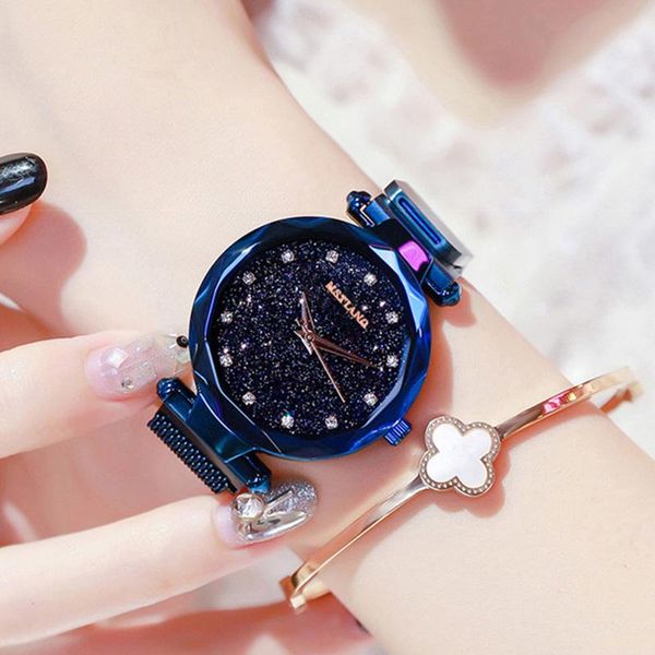 relogio feminino fashion starry sky women watches bracelet watch ladies luxury diamond magnetic female quartz wristwatches, Slivery;brown
relogio feminino fashion starry sky women watches bracelet watch ladies luxury diamond magnetic female quartz wristwatches, Slivery;brown