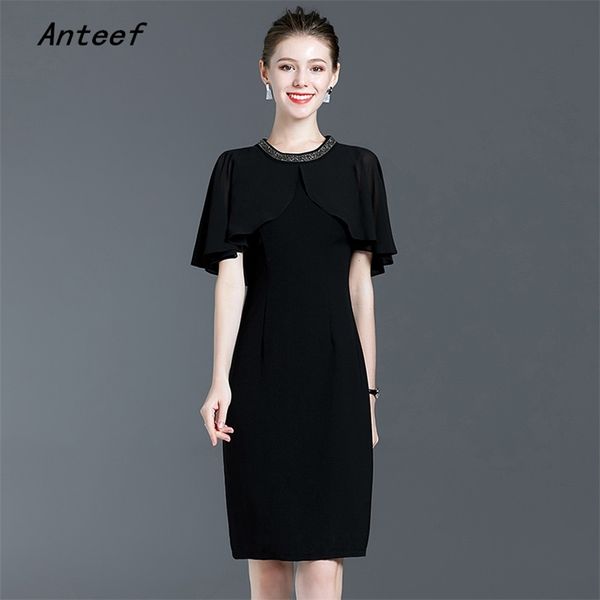 short sleeve plus size black cotton vintage dresses for women casual midi summer woman pencil dress elegant clothes 210517, Black;gray
short sleeve plus size black cotton vintage dresses for women casual midi summer woman pencil dress elegant clothes 210517, Black;gray