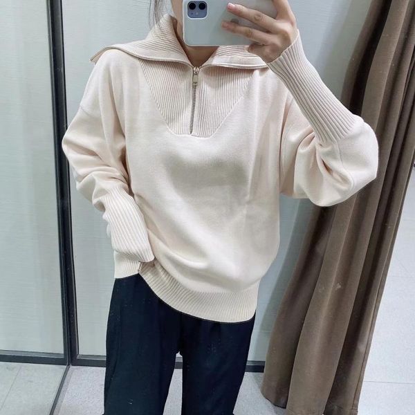 women's hoodies & sweatshirts women 2021 zipper knitting solid fashion long sleeve loose vintage lapel female outerwear chic, Black
women's hoodies & sweatshirts women 2021 zipper knitting solid fashion long sleeve loose vintage lapel female outerwear chic, Black