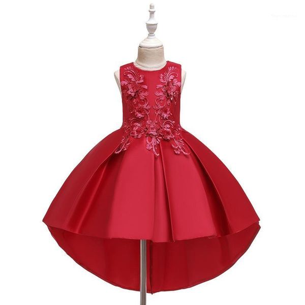 girl's dresses flower girls appliques sequined embroidery tulle lace luxury sleeveless o-neck knee-length kids party princess gown f208, Red;yellow
girl's dresses flower girls appliques sequined embroidery tulle lace luxury sleeveless o-neck knee-length kids party princess gown f208, Red;yellow