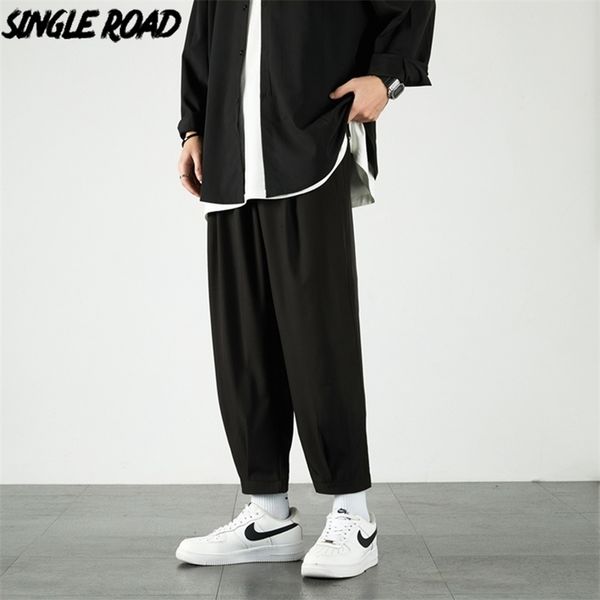 single road mens joggers men summer solid pants straight japanese streetwear trousers casual black harem pants for men 211112
single road mens joggers men summer solid pants straight japanese streetwear trousers casual black harem pants for men 211112