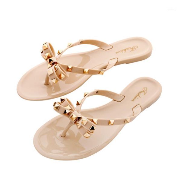 studded bow flip-flops transparent female outdoor beach sandals fashion summer slippers women jelly shoes for1, Black
studded bow flip-flops transparent female outdoor beach sandals fashion summer slippers women jelly shoes for1, Black