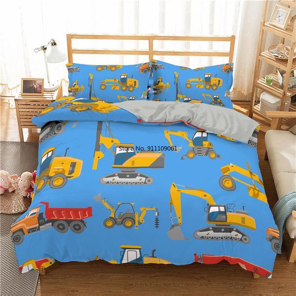 bedding sets cartoon set 3d tractor excavator printed duvet cover pillowcase double king home textiles children boys gifts
bedding sets cartoon set 3d tractor excavator printed duvet cover pillowcase double king home textiles children boys gifts