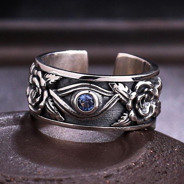 cluster rings eye of horus silver ring men's opening adjustable personality retro god fashionable hip hop jewelry, Golden;silver
cluster rings eye of horus silver ring men's opening adjustable personality retro god fashionable hip hop jewelry, Golden;silver