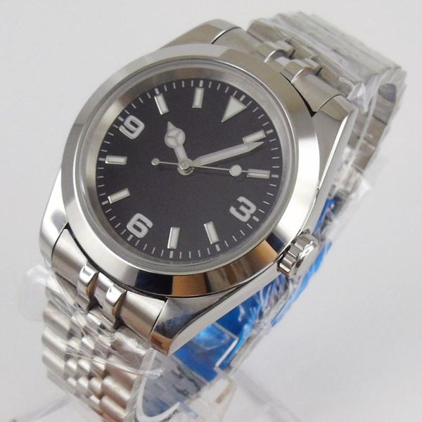 wristwatches 36mm black sterile dial sapphire glass polished bezel jubilee nh35 automatic movement mens watch, Slivery;brown
wristwatches 36mm black sterile dial sapphire glass polished bezel jubilee nh35 automatic movement mens watch, Slivery;brown