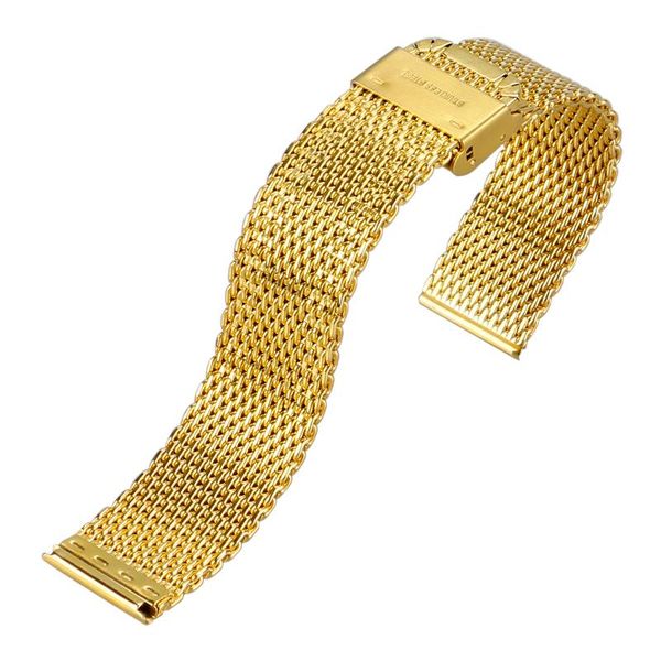 watch bands luxury gold stainless steel mesh 20mm 22mm strap men women replace gd0128, Black;brown
watch bands luxury gold stainless steel mesh 20mm 22mm strap men women replace gd0128, Black;brown
