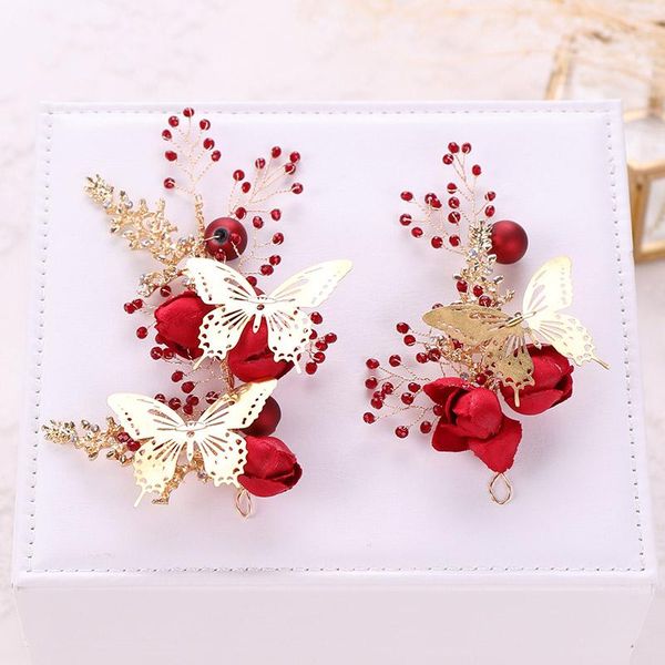 hair clips & barrettes vintage women butterfly wedding jewelry accessories red fabric flower headband bridal tiaras and crown earrings set h, Golden;silver
hair clips & barrettes vintage women butterfly wedding jewelry accessories red fabric flower headband bridal tiaras and crown earrings set h, Golden;silver