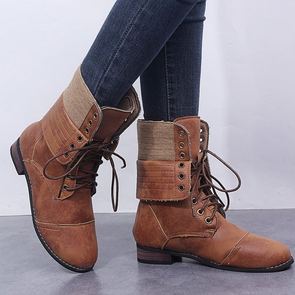 414243 yards available all the year round autumn and winter new british middle boots square heel lace-up 43 yards knight boots spot, Black
414243 yards available all the year round autumn and winter new british middle boots square heel lace-up 43 yards knight boots spot, Black