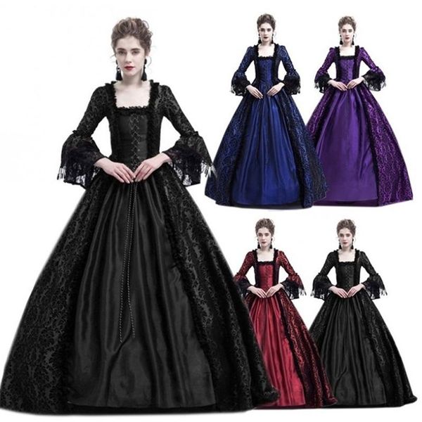 casual dresses fashion women dress retro medieval party princess renaissance cosplay lace floor length winter costume lady, Black;gray
casual dresses fashion women dress retro medieval party princess renaissance cosplay lace floor length winter costume lady, Black;gray