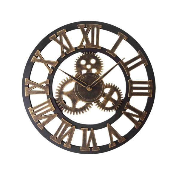 wall clocks 1pc 34cm industrial gear clock decorative style without battery (golden)
wall clocks 1pc 34cm industrial gear clock decorative style without battery (golden)