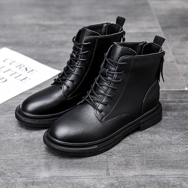 leather martin boots womens summer autumn trendy net red back double zipper student breathable mesh all-match single shoes, Black
leather martin boots womens summer autumn trendy net red back double zipper student breathable mesh all-match single shoes, Black