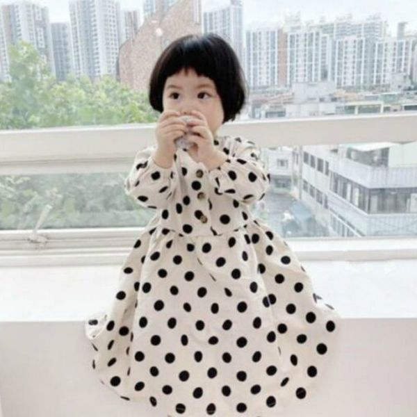 spring girls cotton polka dot casual long sleeve princess dress flower dresses baby clothing 210515, Red;yellow
spring girls cotton polka dot casual long sleeve princess dress flower dresses baby clothing 210515, Red;yellow