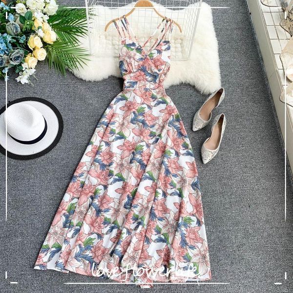 bohemian beach style summer dress women back hollow out print a-line long dresses high waist dress 210521, Black;gray
bohemian beach style summer dress women back hollow out print a-line long dresses high waist dress 210521, Black;gray