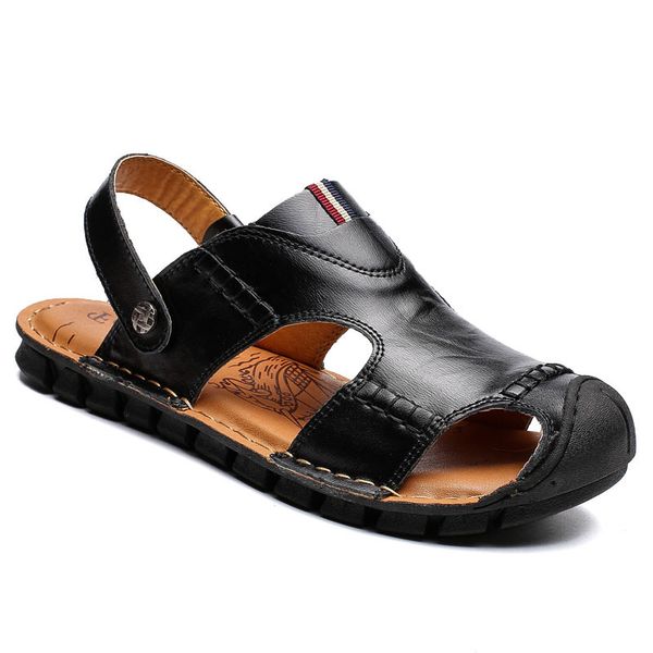 2021 cross-border men womens sport trainer sandals and slippers summer casual two-wear shoes beach sandal hollow leather shoe code, Black
2021 cross-border men womens sport trainer sandals and slippers summer casual two-wear shoes beach sandal hollow leather shoe code, Black