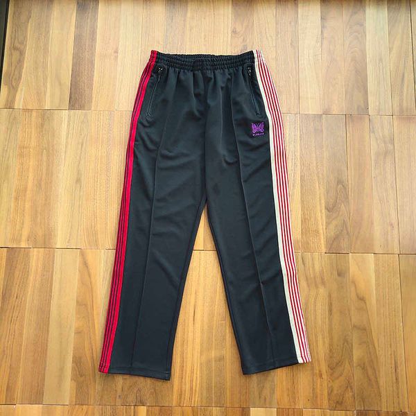 men's pants men woman joggers awge track butterfly embroidery needles striped sweatpants purple rocky trousers gpu9, Black
men's pants men woman joggers awge track butterfly embroidery needles striped sweatpants purple rocky trousers gpu9, Black