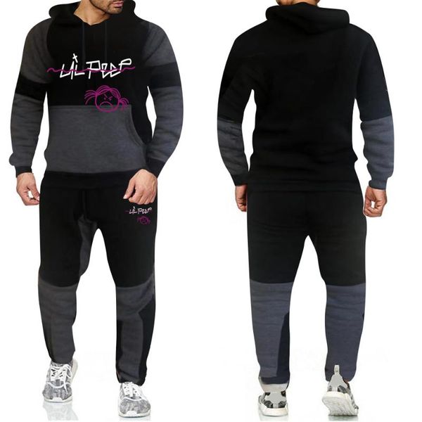 men's hoodies & sweatshirts 2021 hoodie suit fashion letter print autumn brand casual sports two piece splicing hoodi, Black
men's hoodies & sweatshirts 2021 hoodie suit fashion letter print autumn brand casual sports two piece splicing hoodi, Black