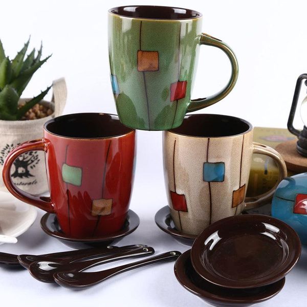 mugs creative hand-painted block drum-shaped coffee cup milk mug with cover spoon office teacup manufacturers direct supply
mugs creative hand-painted block drum-shaped coffee cup milk mug with cover spoon office teacup manufacturers direct supply