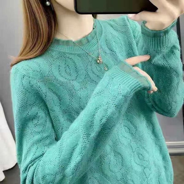 cut out lace inside and outside wear knitwear thin women's 2021 spring autumn round neck bottomed sweater foreign style sweaters, White;black
cut out lace inside and outside wear knitwear thin women's 2021 spring autumn round neck bottomed sweater foreign style sweaters, White;black