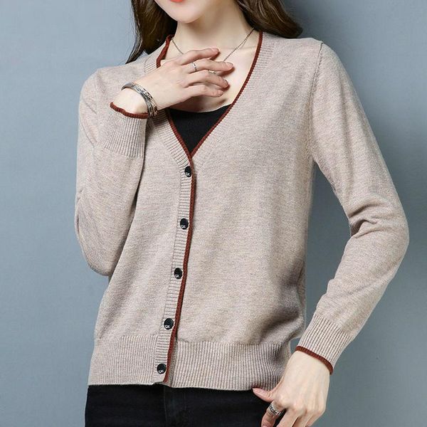 women's knits & tees peonfly spring knitted sweater fashion 2021 single breasted cardigans casual long sleeve female sweaters sueter mu, White
women's knits & tees peonfly spring knitted sweater fashion 2021 single breasted cardigans casual long sleeve female sweaters sueter mu, White