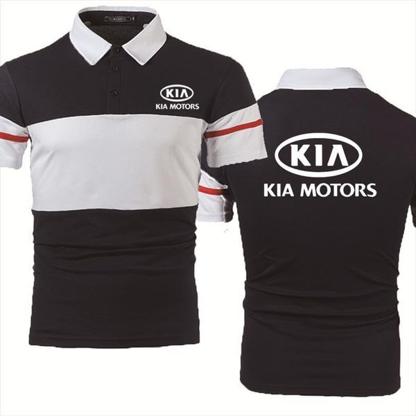 casual trend summer short sleeve mens polo kia car printing cotton splicing high quality, White;black
casual trend summer short sleeve mens polo kia car printing cotton splicing high quality, White;black