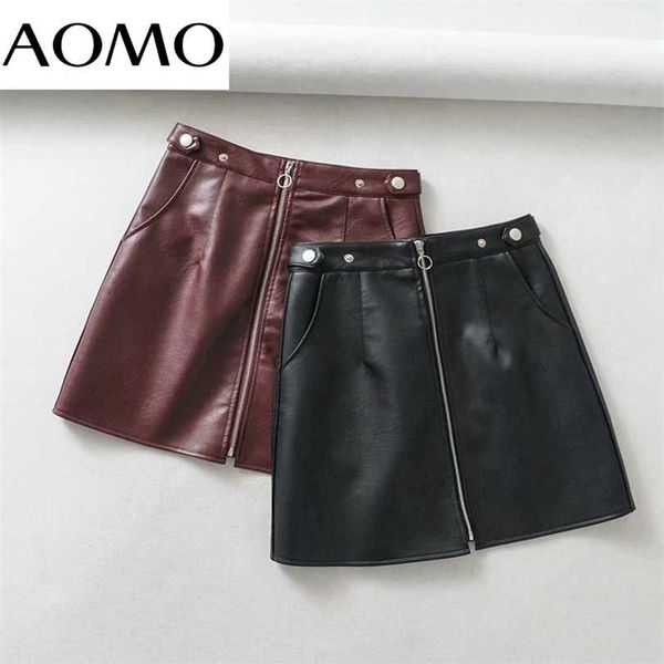 aomo autumn winter women solid faux leather skirts faldas mujer zipper female mini skirt 1y25a 211124, Black
aomo autumn winter women solid faux leather skirts faldas mujer zipper female mini skirt 1y25a 211124, Black