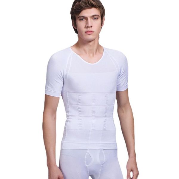 men's t-shirts mens slimming t-shirt body shaper tummy undershirts lift corset shirt fat burn posture correct belly underwear, White;black
men's t-shirts mens slimming t-shirt body shaper tummy undershirts lift corset shirt fat burn posture correct belly underwear, White;black