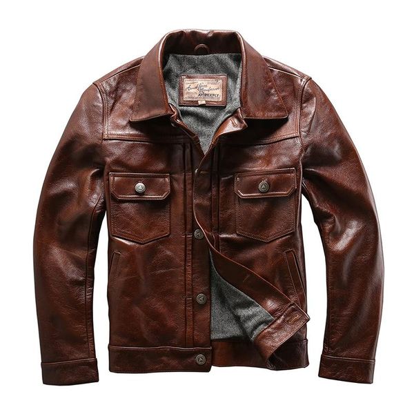 men's leather & faux 1723-a read description asian size genuine cow skin jacket mens casual vintage biker 507xx, Black
men's leather & faux 1723-a read description asian size genuine cow skin jacket mens casual vintage biker 507xx, Black