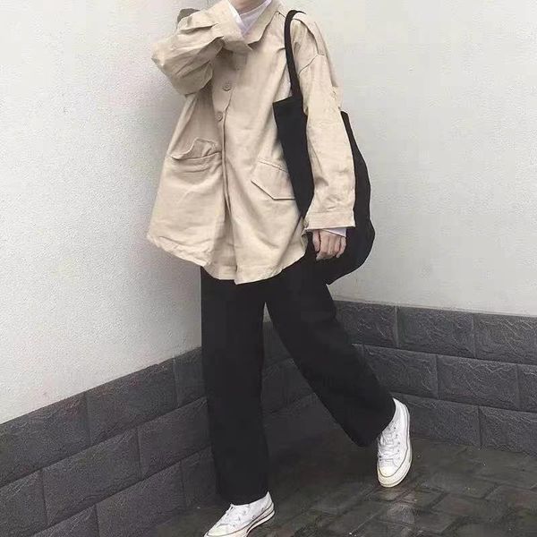 women's pants & capris casual women straight stylish harajuku simple ladies trousers oversized spring pure baggy leisure teens high wai, Black;white
women's pants & capris casual women straight stylish harajuku simple ladies trousers oversized spring pure baggy leisure teens high wai, Black;white