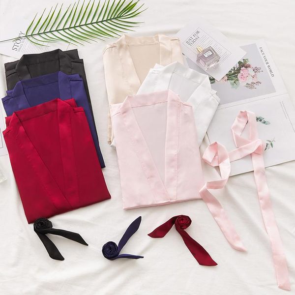 women's sleepwear spring summer kimono robe gown bride bridesmaids wedding bathrobe women ice silk homewear v-neck loose s-xxl, Black;red
women's sleepwear spring summer kimono robe gown bride bridesmaids wedding bathrobe women ice silk homewear v-neck loose s-xxl, Black;red