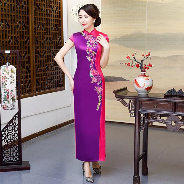 ethnic clothing slim women flower dress gown high split mandarin collar qipao big size 3xl-5xl chinese cheongsam summer elegant vestido, Red
ethnic clothing slim women flower dress gown high split mandarin collar qipao big size 3xl-5xl chinese cheongsam summer elegant vestido, Red