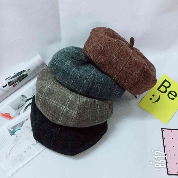 brand caps korean fashion women's autumn and winter tweed british plaid painter's hat bud beret newsboy's octagonal, Blue;gray
brand caps korean fashion women's autumn and winter tweed british plaid painter's hat bud beret newsboy's octagonal, Blue;gray