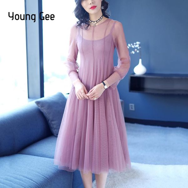 young gee robe femme sheer mesh dress women elegant long sleeve cute fairy rockabilly swing wedding party dresses vestido casual, Black;gray
young gee robe femme sheer mesh dress women elegant long sleeve cute fairy rockabilly swing wedding party dresses vestido casual, Black;gray
