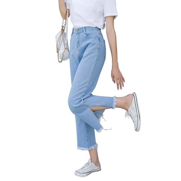 women's jeans 2021 fashion high-waist slim high-profile pencil pants stretch skinny casual trousers icclek high qualit, Blue
women's jeans 2021 fashion high-waist slim high-profile pencil pants stretch skinny casual trousers icclek high qualit, Blue