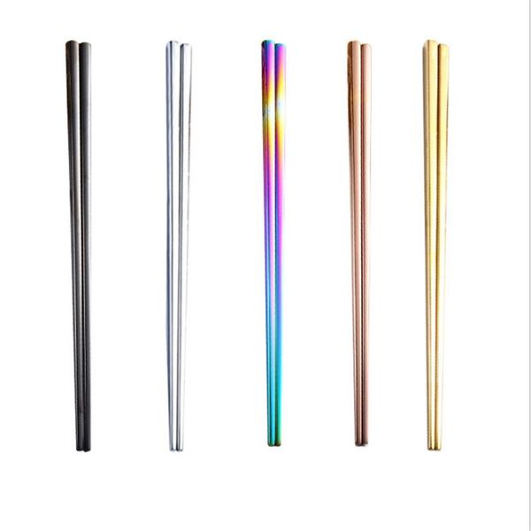 chopsticks 1 pair stainless steel metal chop sticks tableware silver gold multicolor wedding party festival supplies home decor
chopsticks 1 pair stainless steel metal chop sticks tableware silver gold multicolor wedding party festival supplies home decor