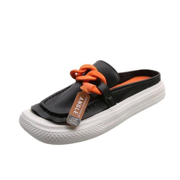 slippers ladies half-drag fashion square scalp noodles one-foot thick-soled lightweight comfortable casual shoes women, Black
slippers ladies half-drag fashion square scalp noodles one-foot thick-soled lightweight comfortable casual shoes women, Black