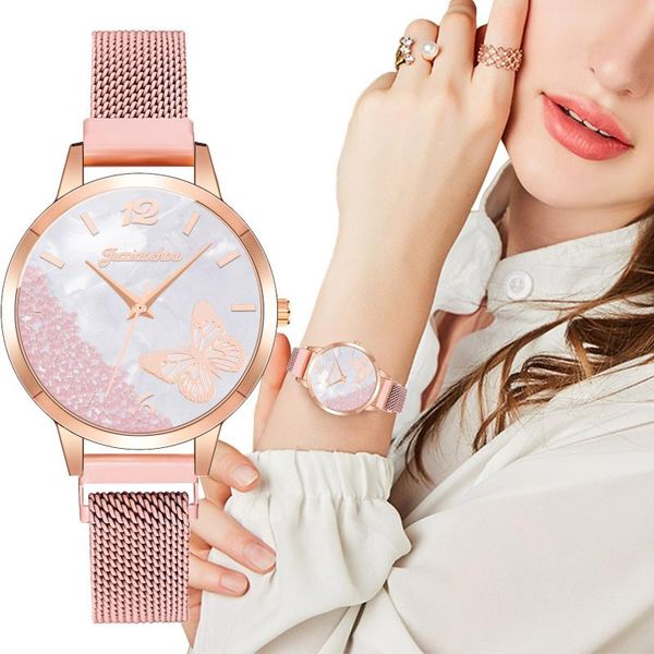wristwatches fashion watch ladies milan with butterfly ball quicksand dial female, Slivery;brown
wristwatches fashion watch ladies milan with butterfly ball quicksand dial female, Slivery;brown