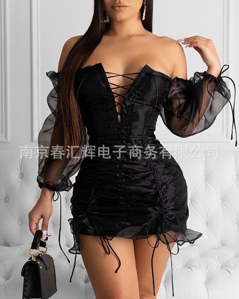casual dresses 2021 ladies fashion black gauze tie dress summer, Black;gray
casual dresses 2021 ladies fashion black gauze tie dress summer, Black;gray