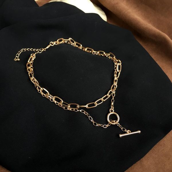 chains wholesale gold color metal double layed chokers necklace for women girl alloy chain pendant necklaces statement punk jewelry, Silver
chains wholesale gold color metal double layed chokers necklace for women girl alloy chain pendant necklaces statement punk jewelry, Silver