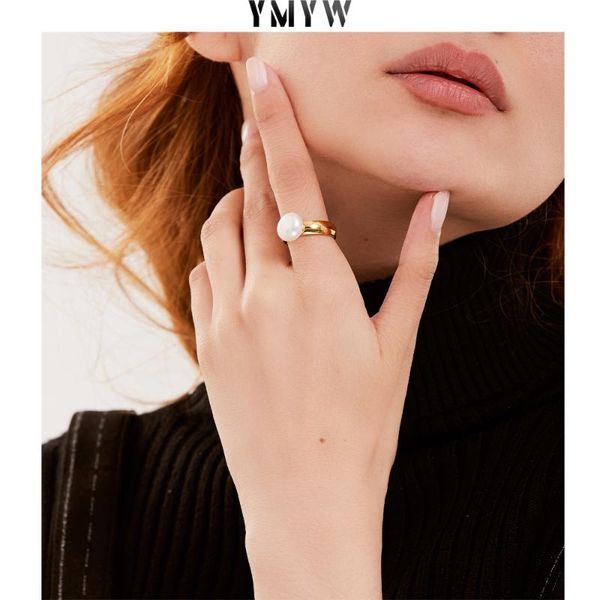 elegant shell pearl stainless steel ring 2021 drop jewelry for female gift pvd real golden plated bijoux party cluster rings, Golden;silver
elegant shell pearl stainless steel ring 2021 drop jewelry for female gift pvd real golden plated bijoux party cluster rings, Golden;silver