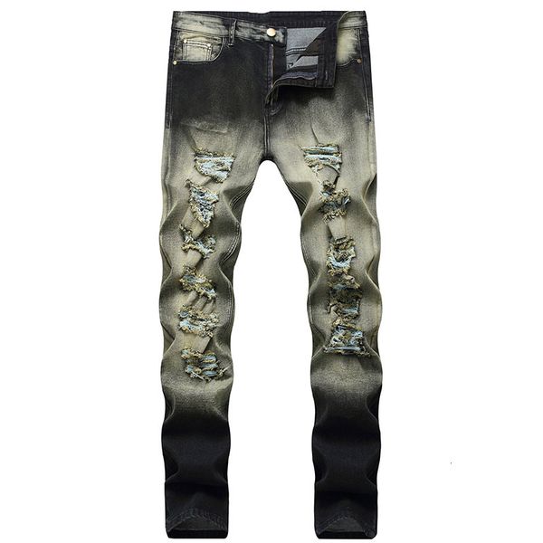 mens vintage two colors jeans ripped distressed denim knees holes pant washed plus size 40 high quality, Blue
mens vintage two colors jeans ripped distressed denim knees holes pant washed plus size 40 high quality, Blue