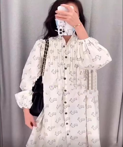 casual dresses women dress 2021 autumn high collar buttoned printed squirrel cotton loose lantern sleeve, Black;gray
casual dresses women dress 2021 autumn high collar buttoned printed squirrel cotton loose lantern sleeve, Black;gray