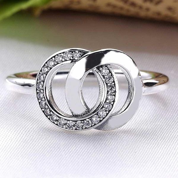 original signature circles with crystal rings for women 925 sterling silver ring wedding party gift fine jewelry cluster, Golden;silver
original signature circles with crystal rings for women 925 sterling silver ring wedding party gift fine jewelry cluster, Golden;silver