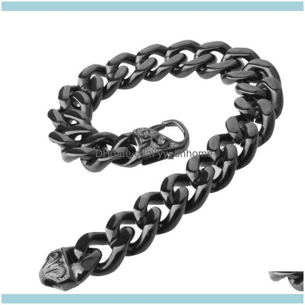 link, bracelets jewelrylink, chain punk curb cuban link bracelet mens 316l stainless steel fashion jewelry black tone 1m drop delivery 2021
link, bracelets jewelrylink, chain punk curb cuban link bracelet mens 316l stainless steel fashion jewelry black tone 1m drop delivery 2021