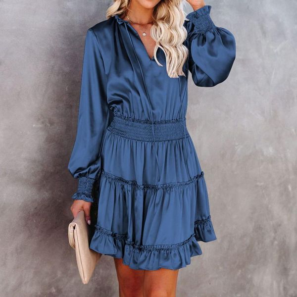 casual dresses women mini dress deep v-neck lantern sleeve solid sashes satin party a line 2021 autumn office lady vintage, Black;gray
casual dresses women mini dress deep v-neck lantern sleeve solid sashes satin party a line 2021 autumn office lady vintage, Black;gray